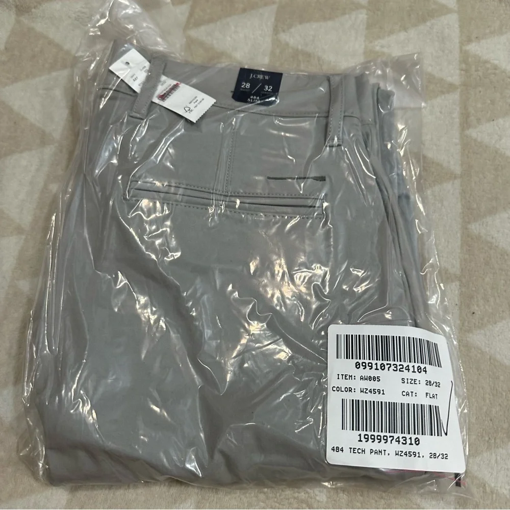 J crew moon grey 484 Slim-fit tech pant
